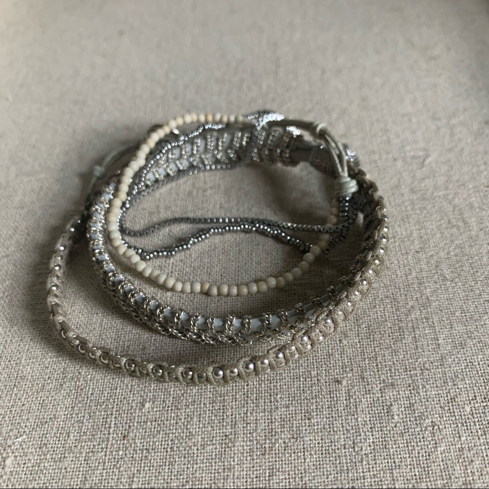 Stella & Dot Beaded Wrap Bracelet